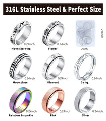 MUCAL flower-design ring supports subtle focus through movement.