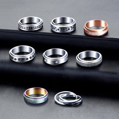 MUCAL moon-star spinning ring adds engaging texture and focus use