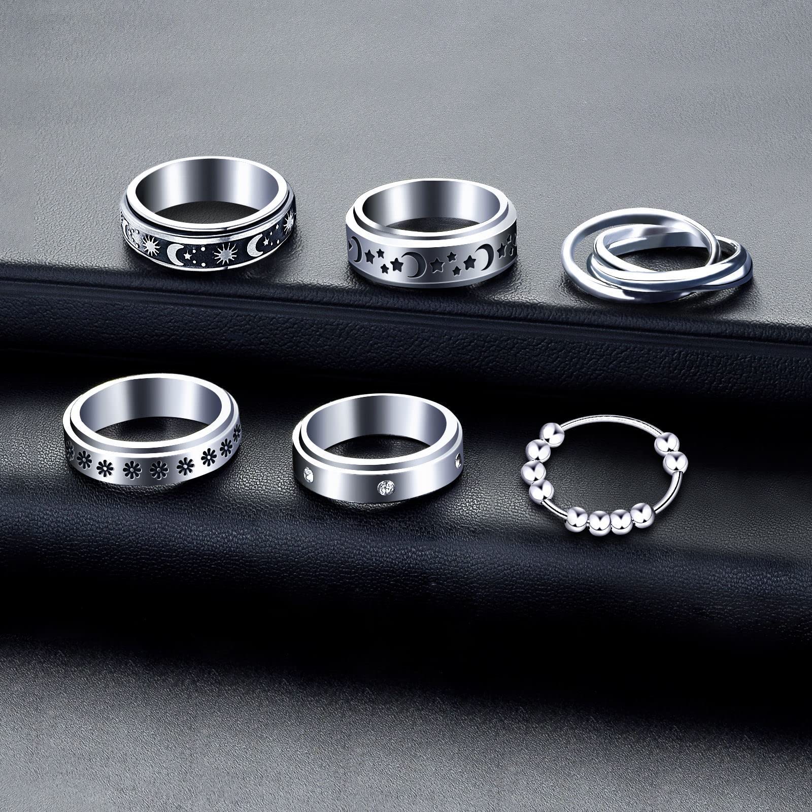 MUCAL fidget ring smooth polished finish for everyday wear