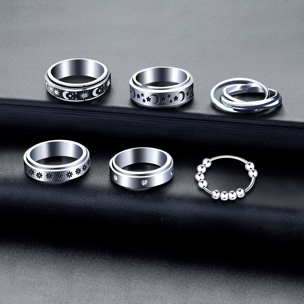MUCAL fidget ring smooth polished finish for everyday wear