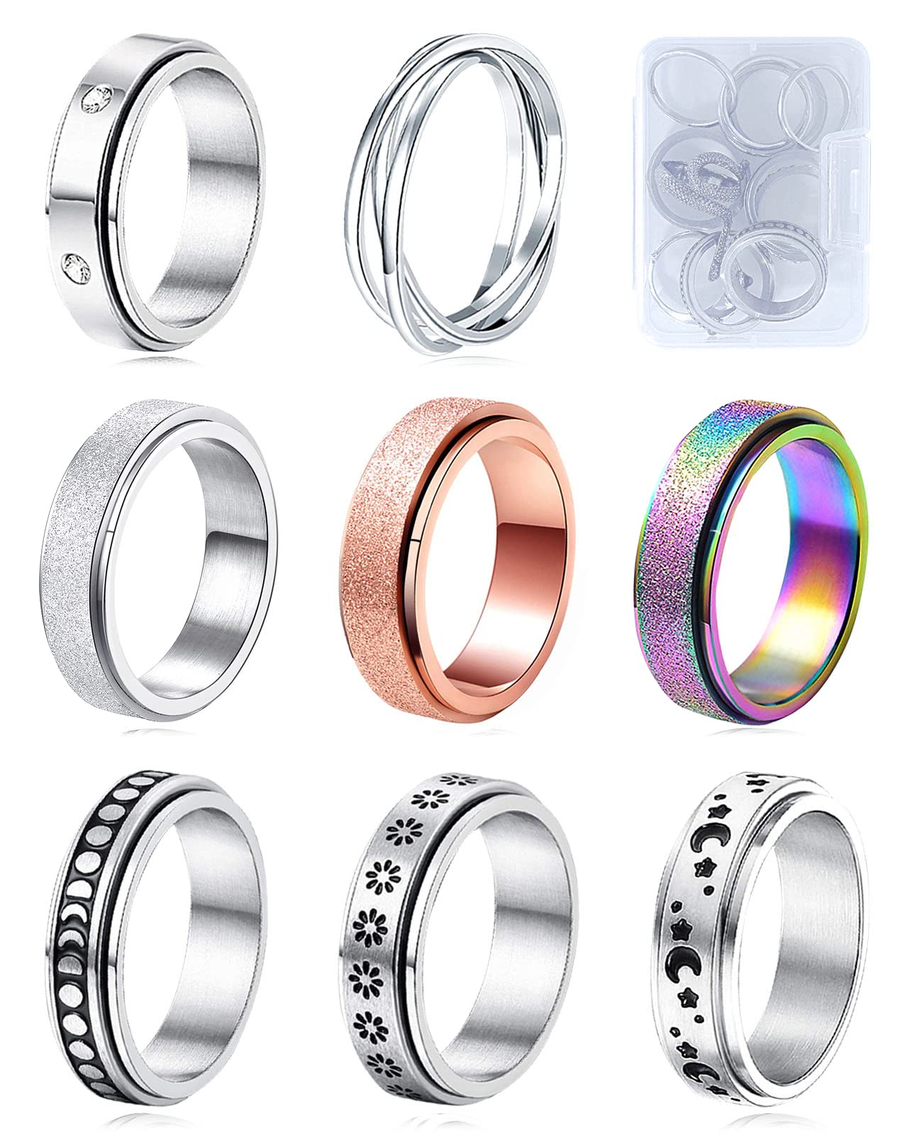 MUCAL fidget ring with a smooth surface for focused moments