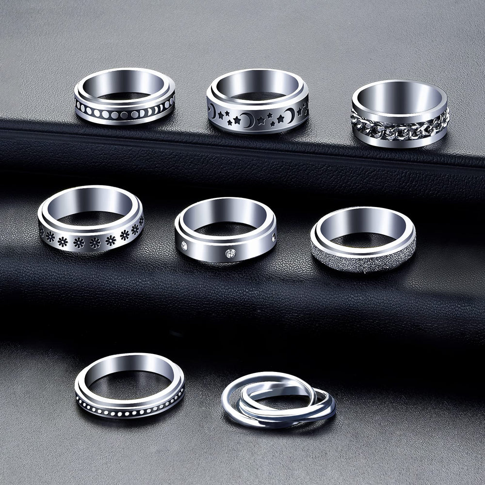 MUCAL fidget ring triple interlocked adds tactile movement and versatility