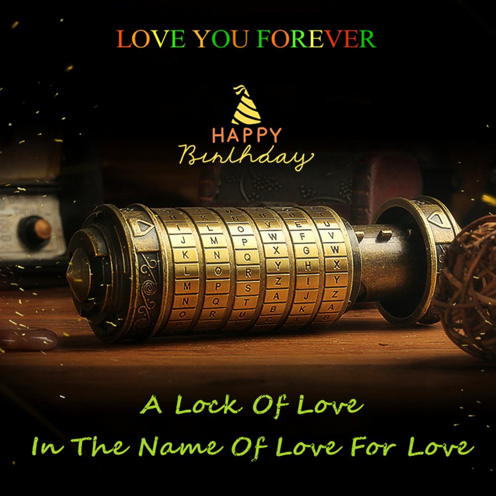 Muchengift Da Vinci Code Mini Cryptex ideal romantic gift for Valentine’s Day.