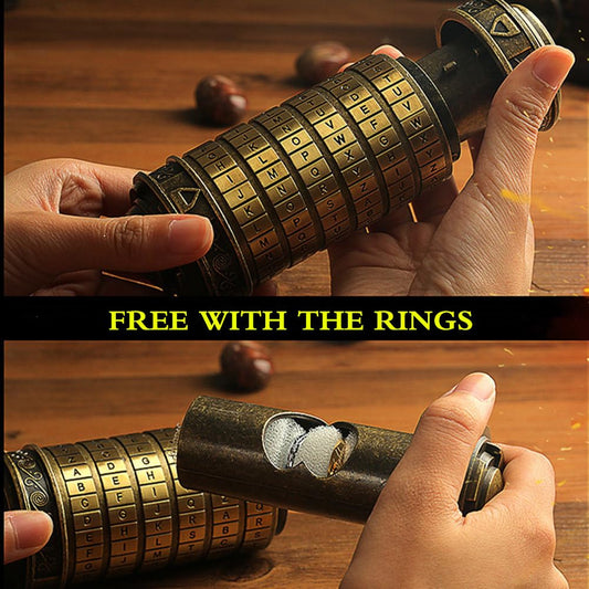 Muchengift Da Vinci Code Mini Cryptex password dials demonstrating secure password setup.