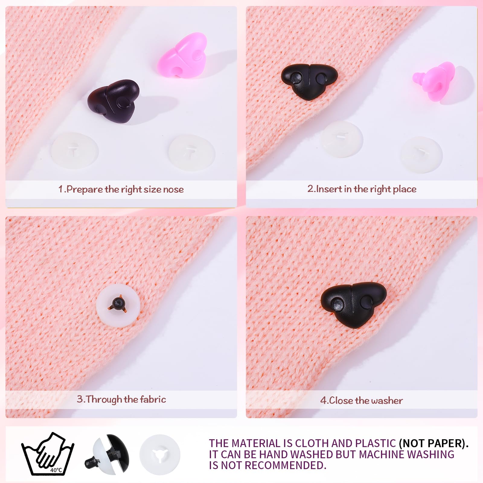 MUCUNNIA black-cat nose provides glossy finish and secure stay-in placement