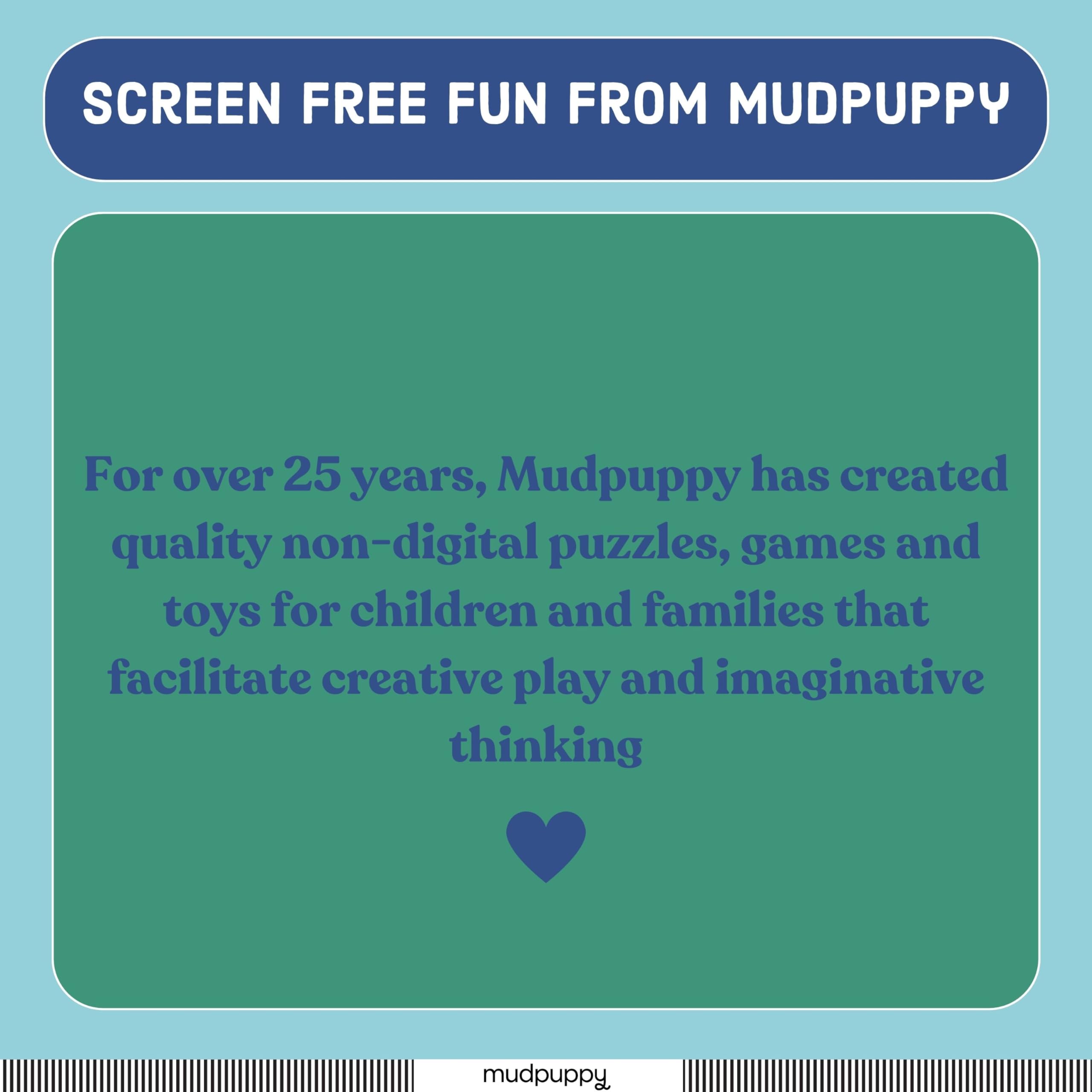 Mudpuppy eco-friendly materials support screen-free, safe play