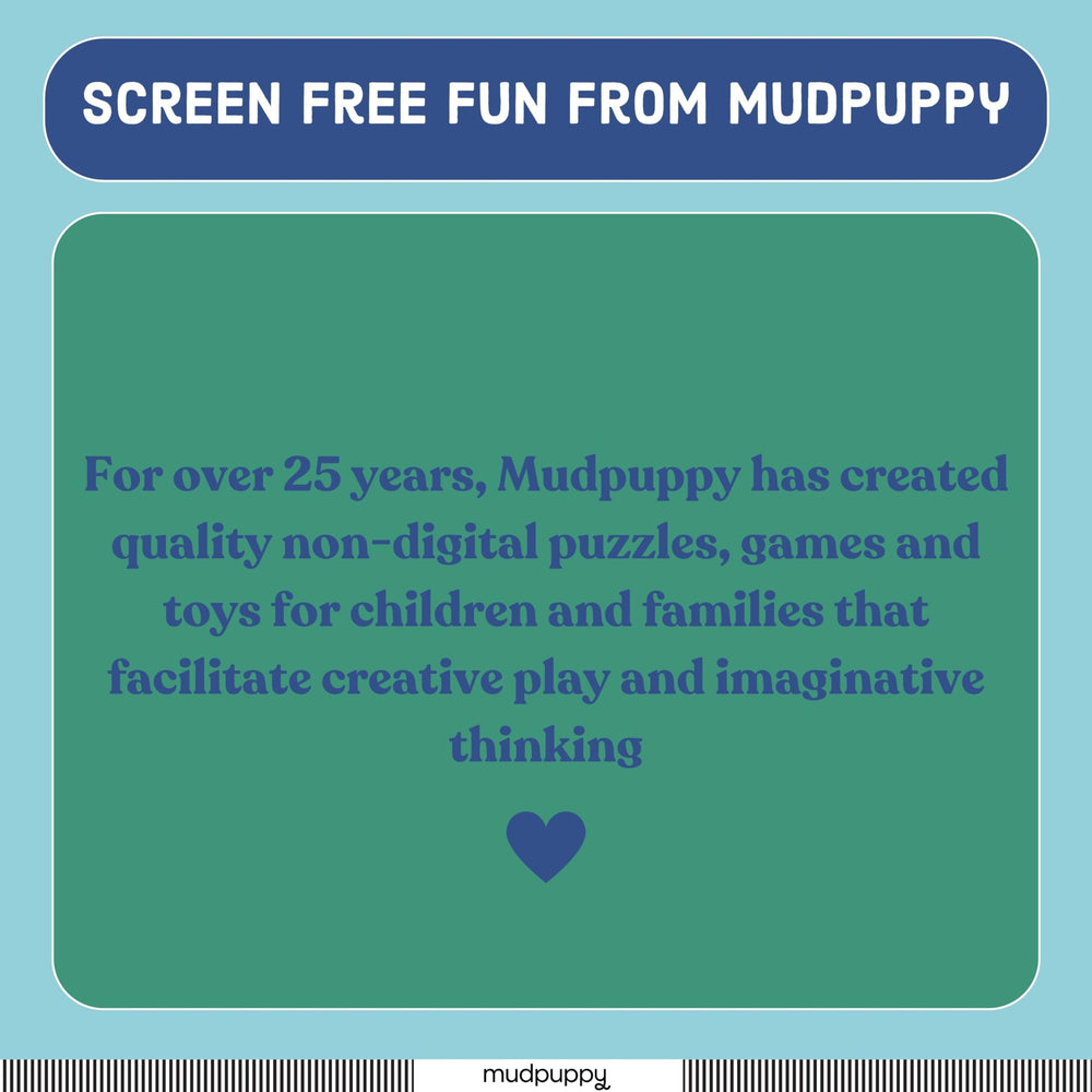 Mudpuppy eco-friendly materials support screen-free, safe play