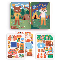 Mudpuppy Happy Camper forest scene 2 backdrop encourages storytelling and exploration