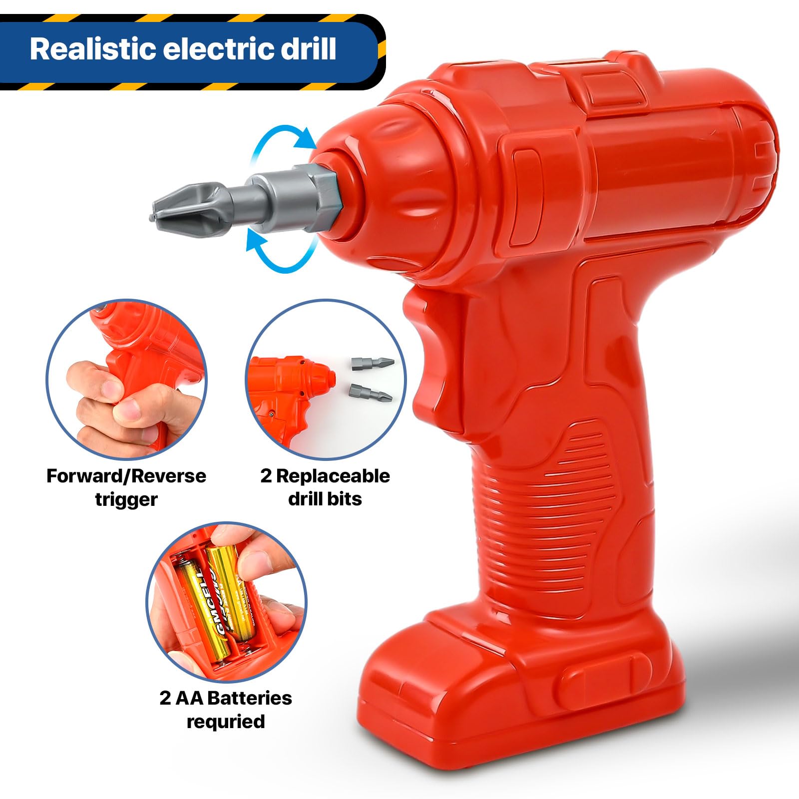 Durable ABS construction from MUGEYMYD supports safe, long-lasting pretend work