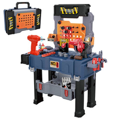 MUGEYMYD kids tool bench with electric drill boosts imaginative construction play