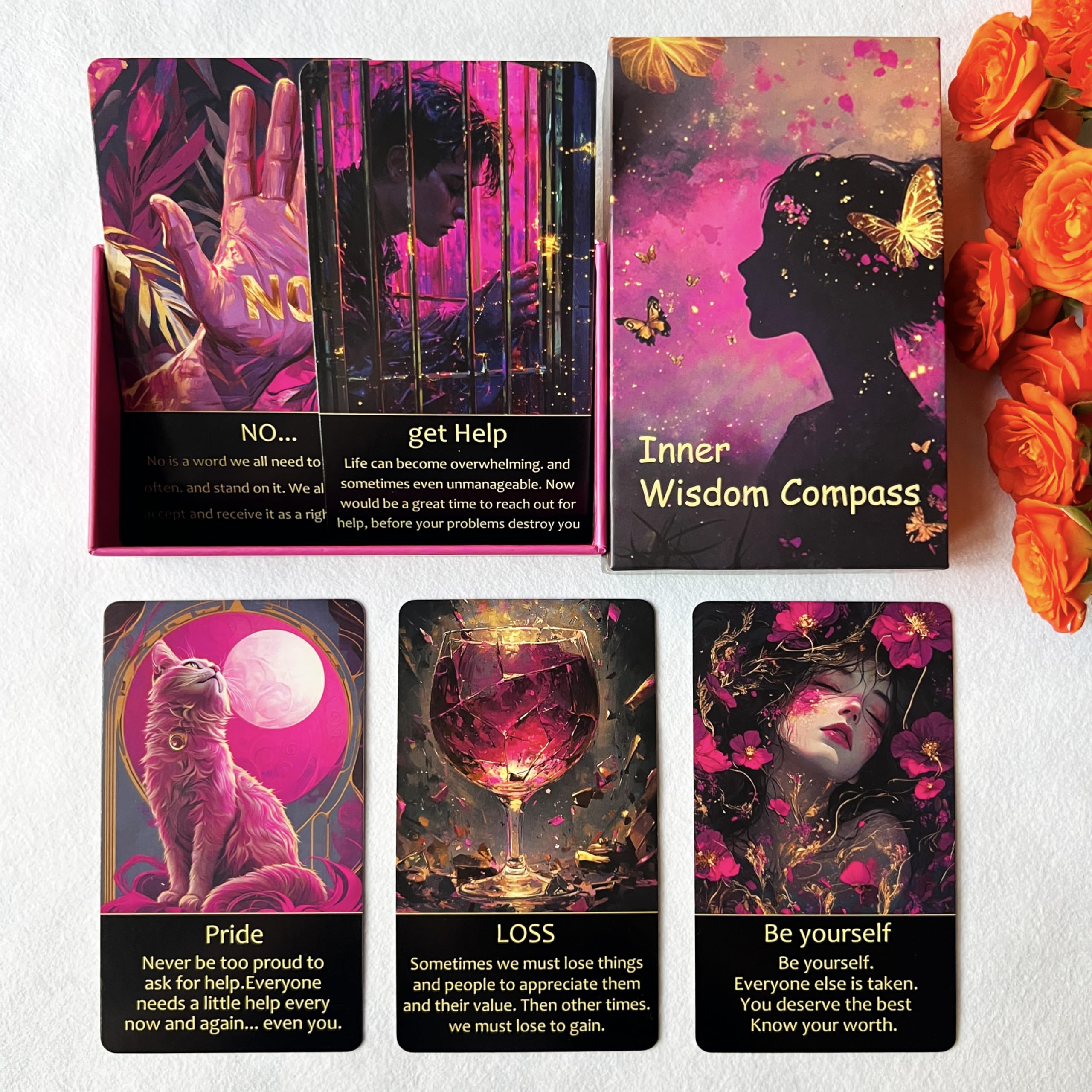 MUILKVY Oracle Cards for Beginners energy-healing focus cards for introspection and mindful practice.