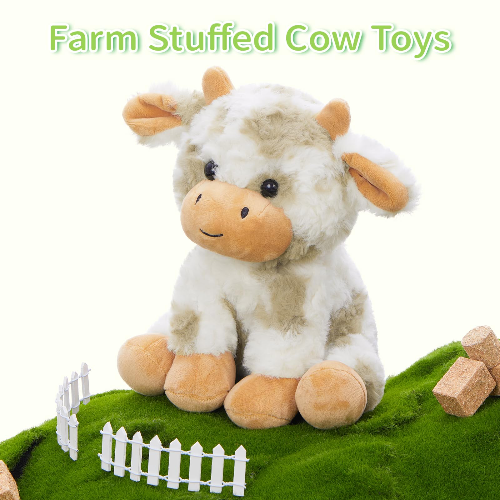 Muiteiur cow plush brown hooves and cute design