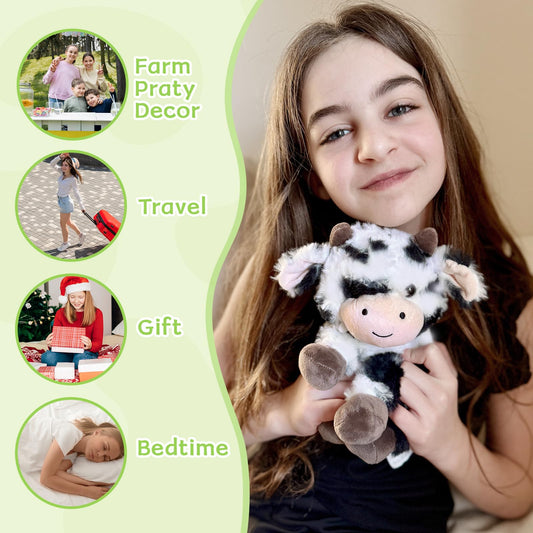 Muiteiur cuddly cow plush with sniffy nose for hugs