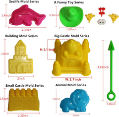 MUKOOL sand molding tools animal forms for playful creature shapes