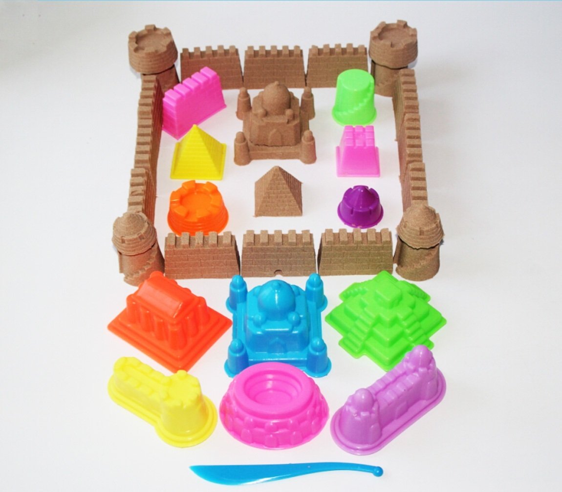 MUKOOL sand molding tools with small molds for detailed mini sand creations