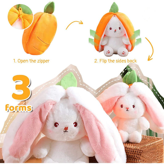 Soft Mukorolee bunny plush provides a cozy cuddle experience.