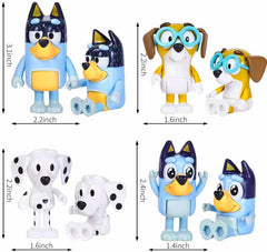 MUKSSE Bluey super fan figures for toddlers’ creative adventures
