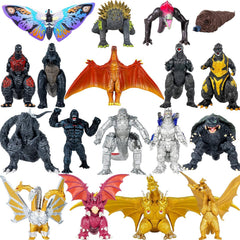 MUKSSE 18-piece Godzilla vs Kong figures set for imaginative play.