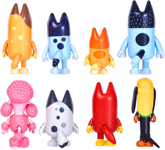MUKSSE Wolfs figurines set for family storytelling and pretend play