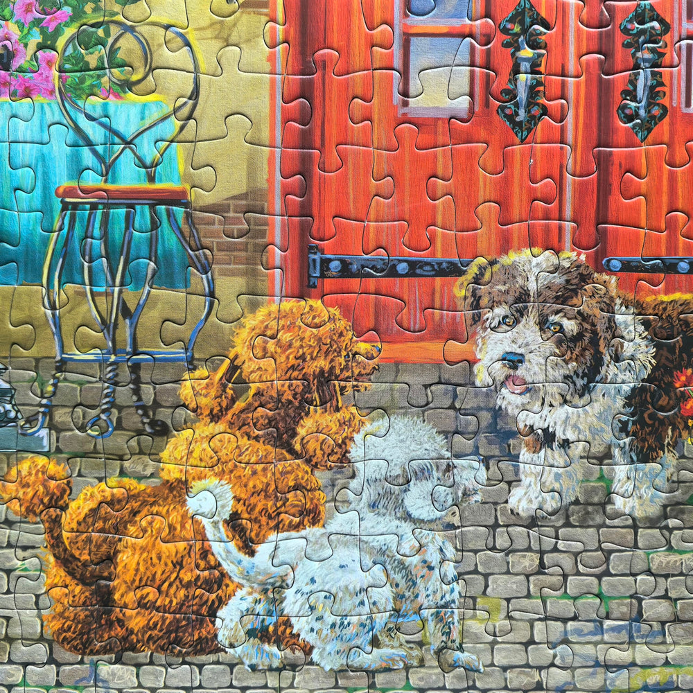 Mulic family bonding puzzle night encourages shared quiet time.