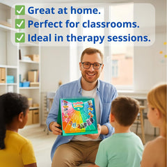 Multi-Memo square-format 8.9-inch design keeps pages easy to handle for kids