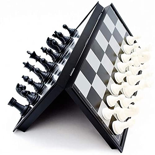 Multipurpose Go magnetic travel chess set folded board for easy storage and portability.
