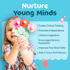 Mumaloo instruction cards guide kids through simple, colorful art projects
