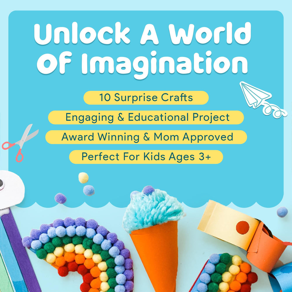 Mumaloo surprise projects slot shows 10 pre-packed crafts for kids