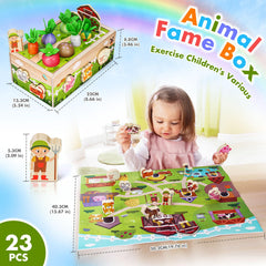 MuMua wooden animal figures support imaginative play and durable toddler interactions.