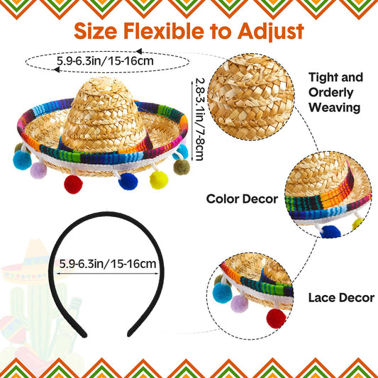 Mumufy headband with colorful tassels provides playful accents for Cinco de Mayo celebrations.