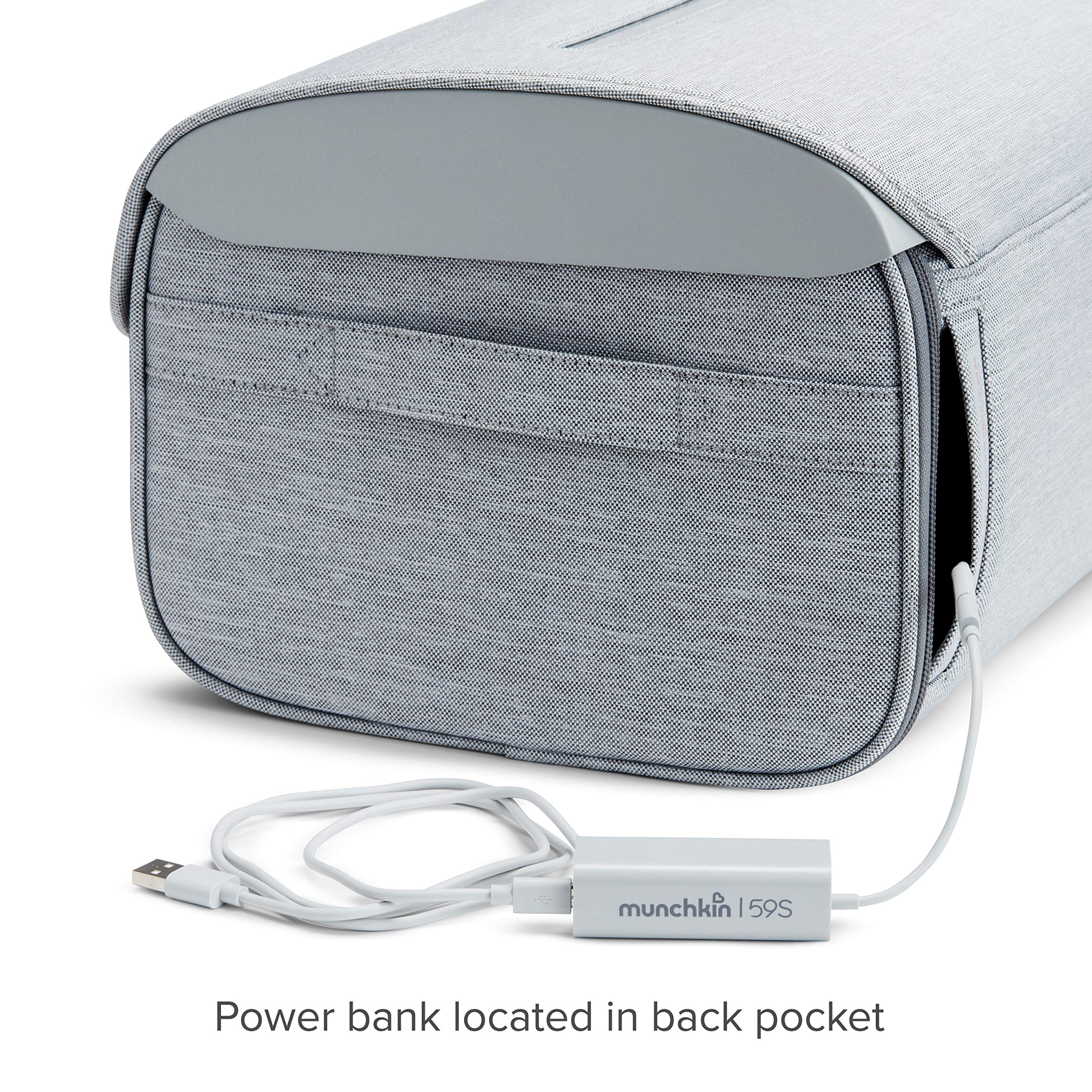 Munchkin 59S UV Bag chemical-free operation is gentle on surfaces