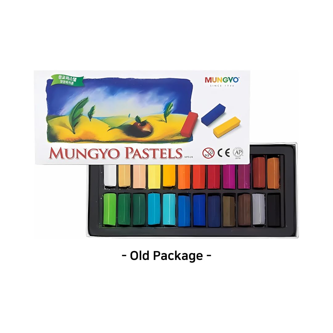 Mungyo non-toxic square pastel set blend-and-smooth demonstrates soft transitions in artwork