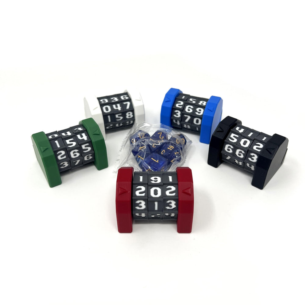 MunnyGrubbers life counter front view with easy-to-read dials for trackable scores.