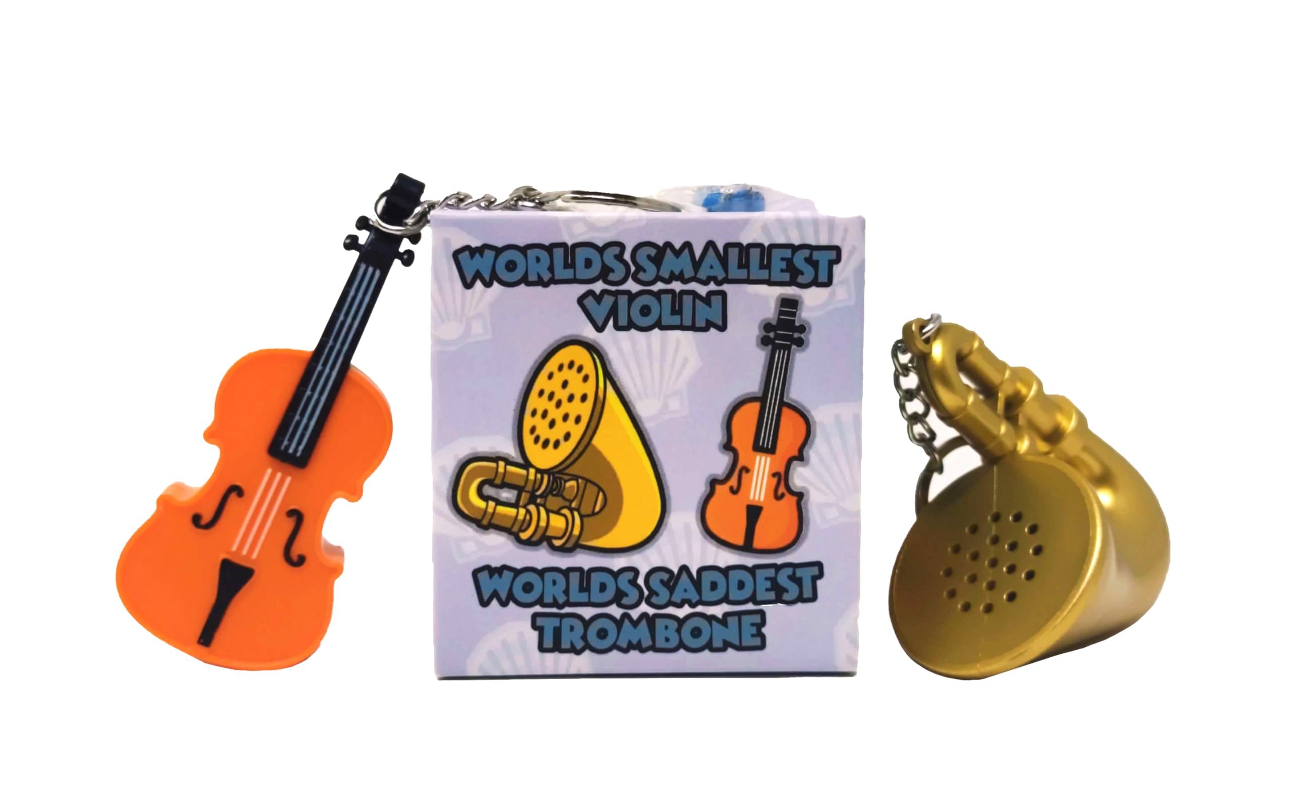 MunnyGrubbers World's Smallest Violin keychain cover for portable humor.