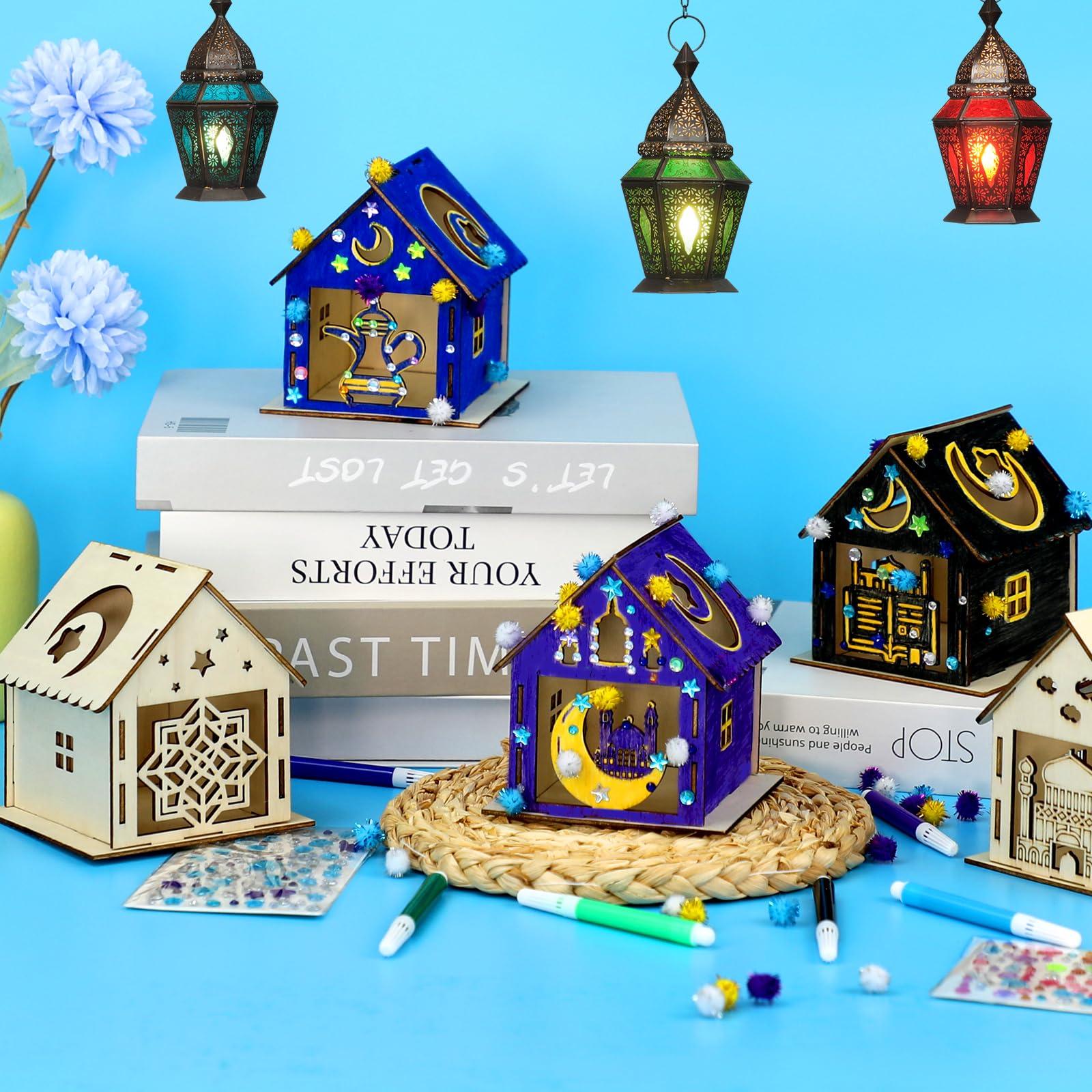 MUOUAKATE rhinestones add sparkle to Ramadan houses and gift ideas.