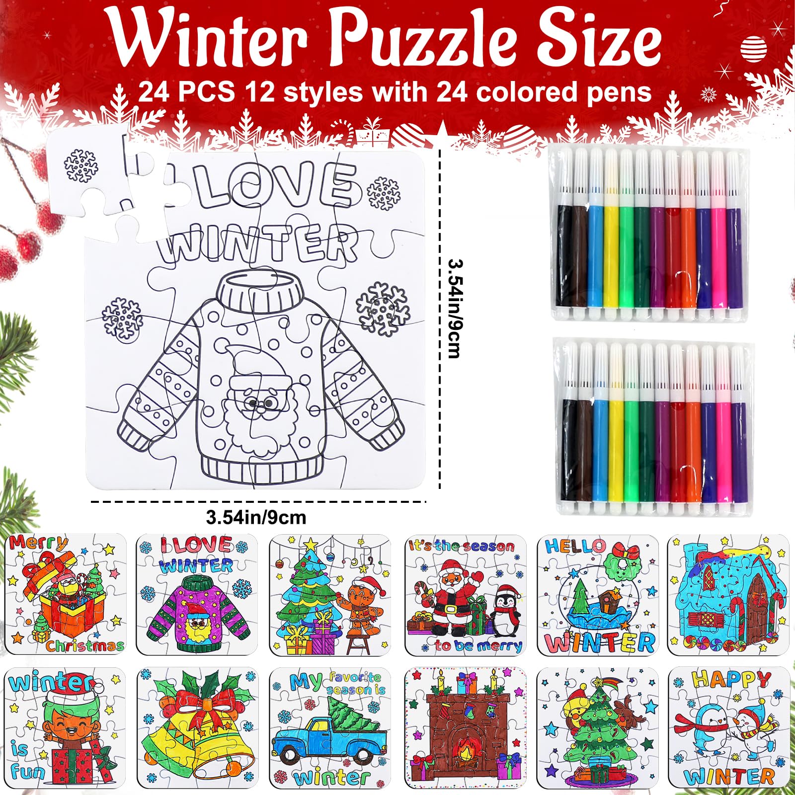MUOUAKATE puzzle bell motif ideal for classroom rewards and holiday coloring