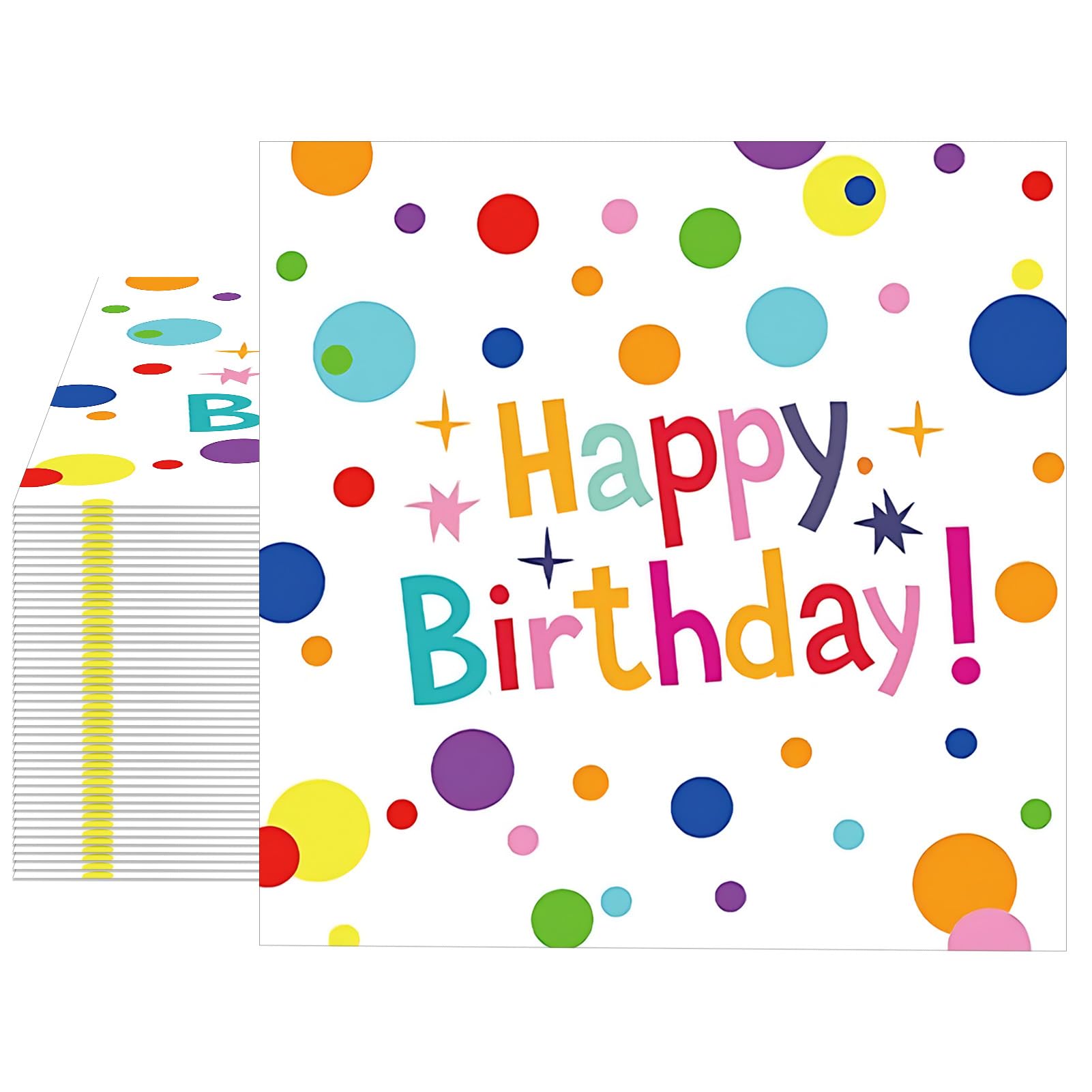Muplaya birthday napkins with confetti star design to decorate a festive table