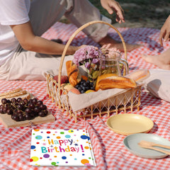 Muplaya white-base napkins with playful birthday design for celebrations
