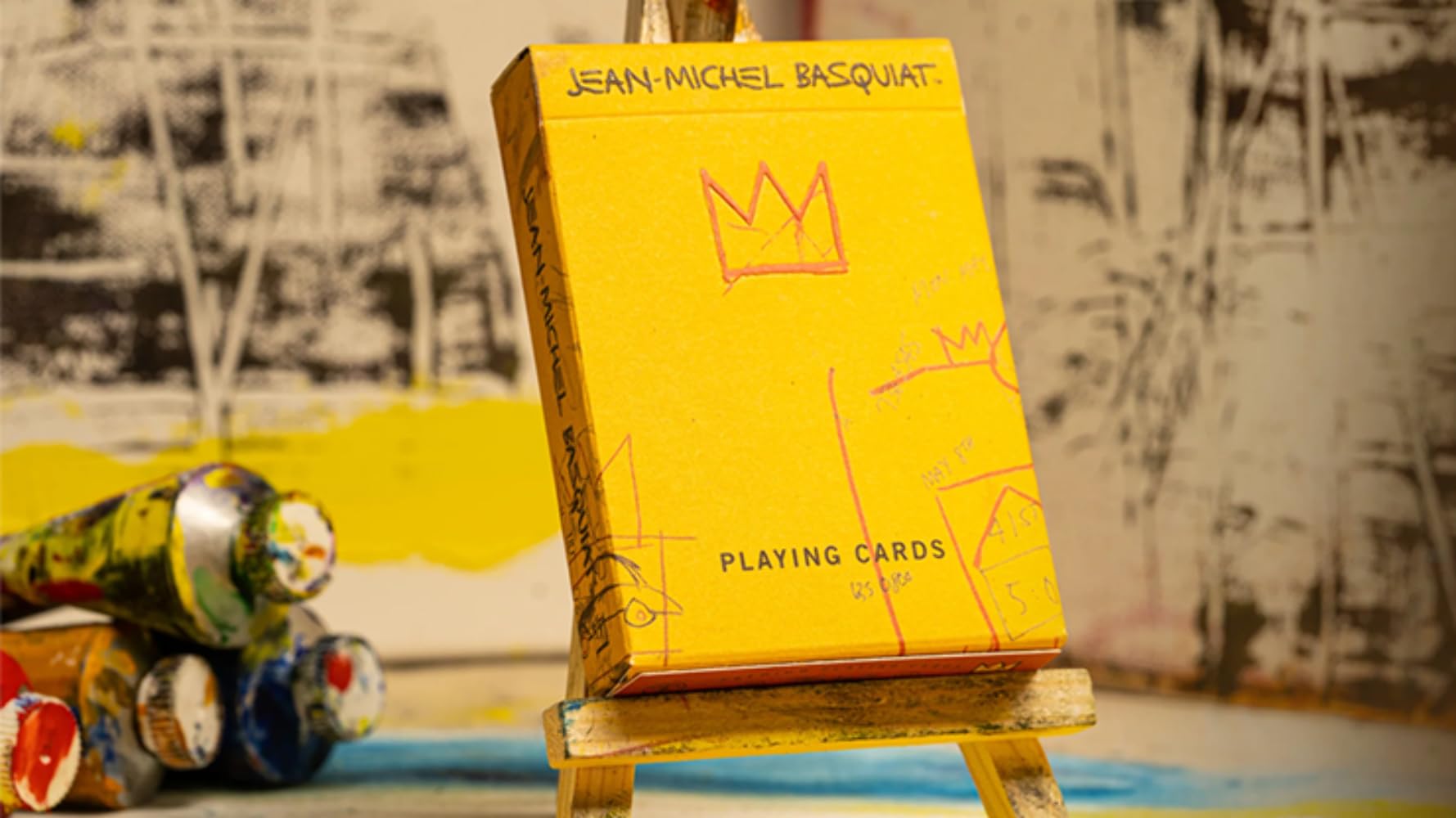 Murphy's Magic Basquiat playing cards box art with official Basquiat imagery and premium presentation