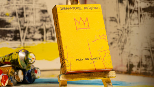 Murphy's Magic Basquiat playing cards box art with official Basquiat imagery and premium presentation