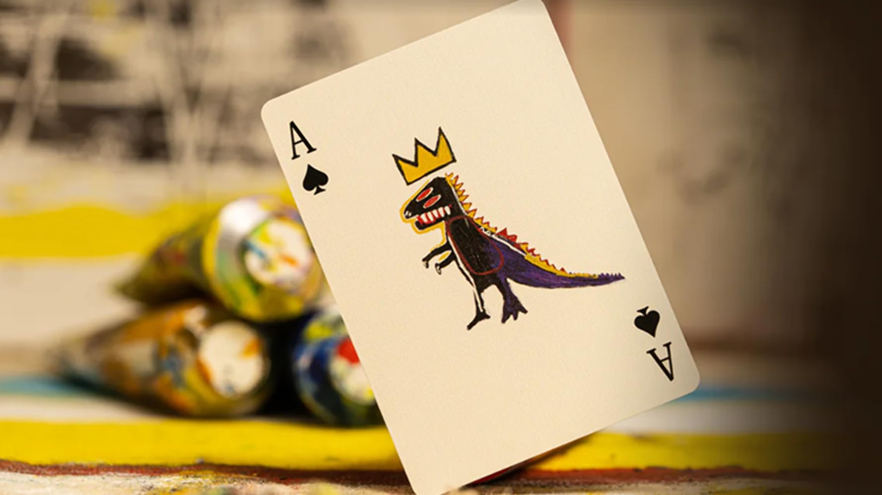 Murphy's Magic Basquiat playing cards collection display ideal for art lovers and collectors