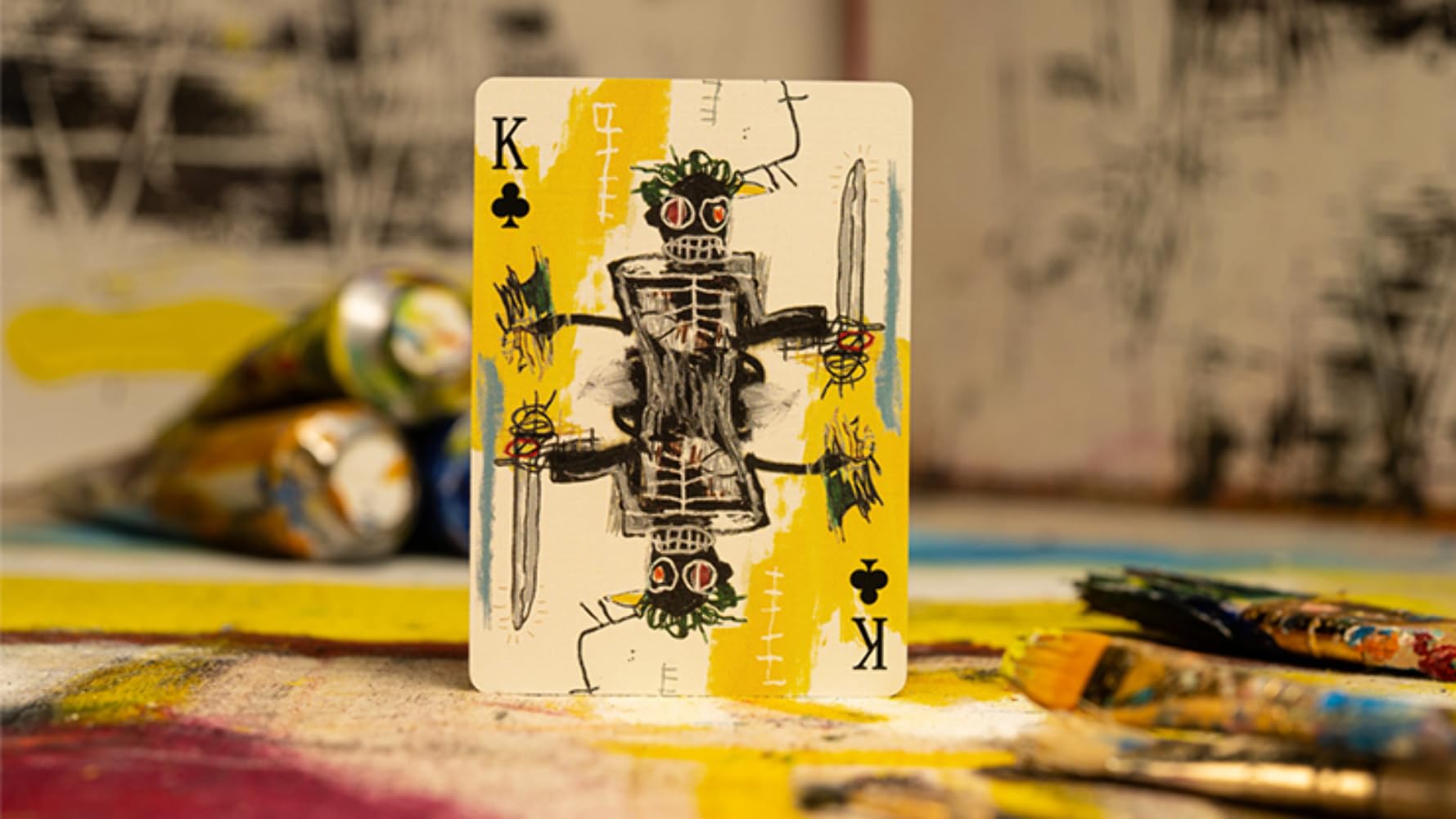 Murphy's Magic Basquiat playing cards deck design showcasing neo-expressionist style across the set