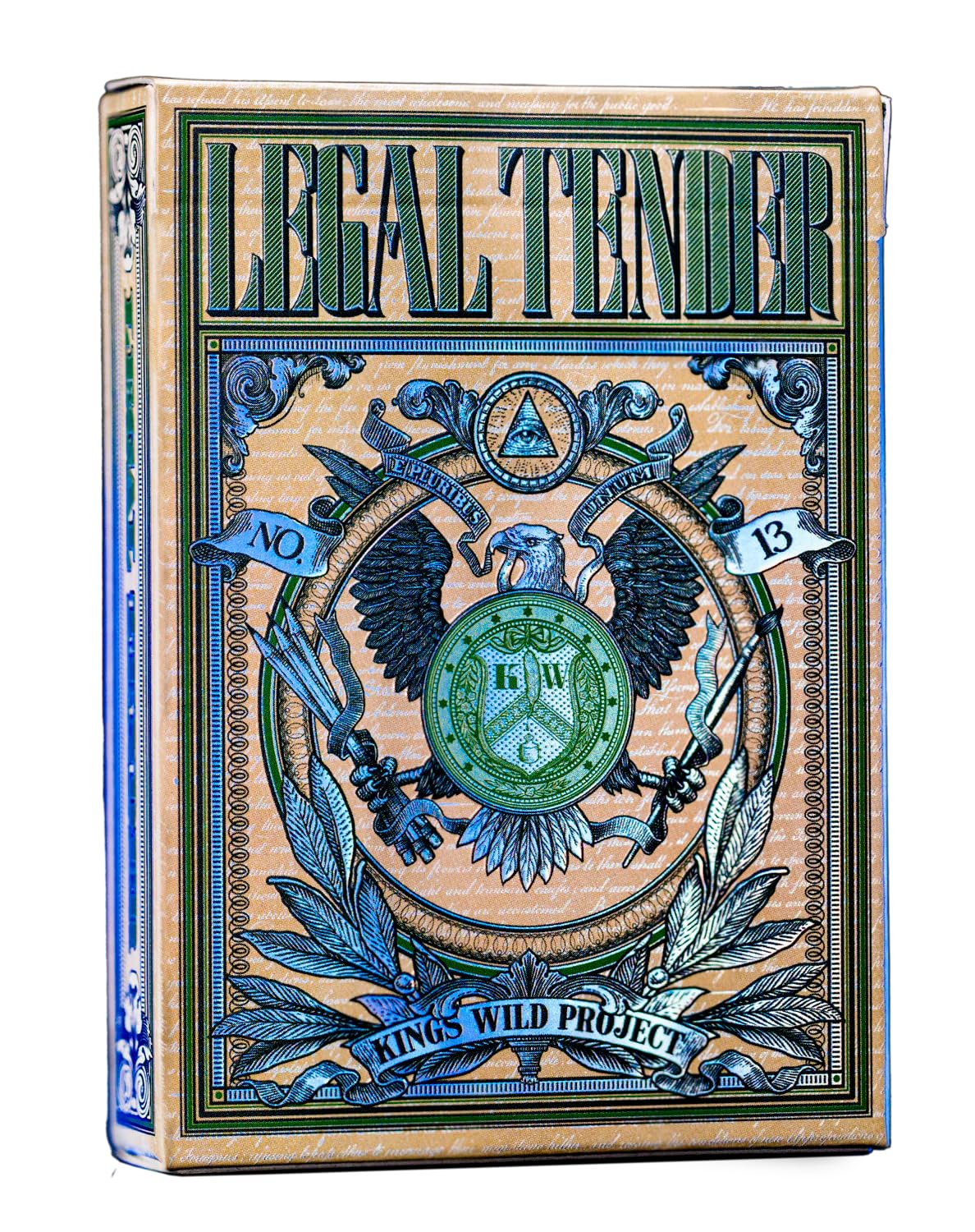 Murphy's Magic holographic legal tender playing cards add visual pop for game nights.