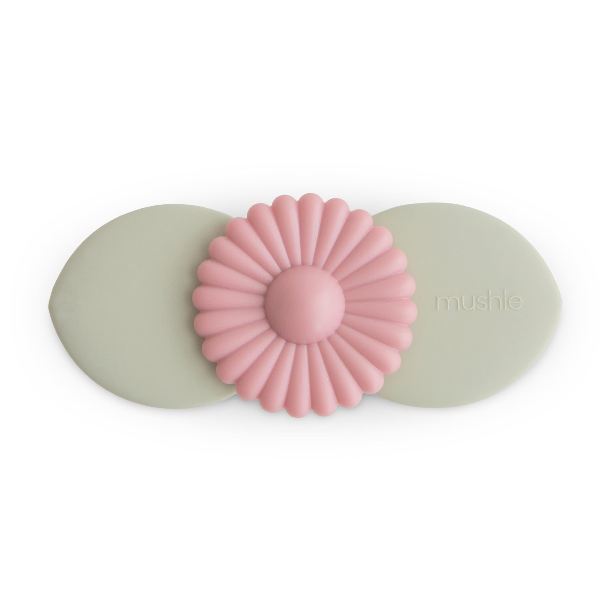 mushie Blossom suction spinner toy on bath rim for engaging water play