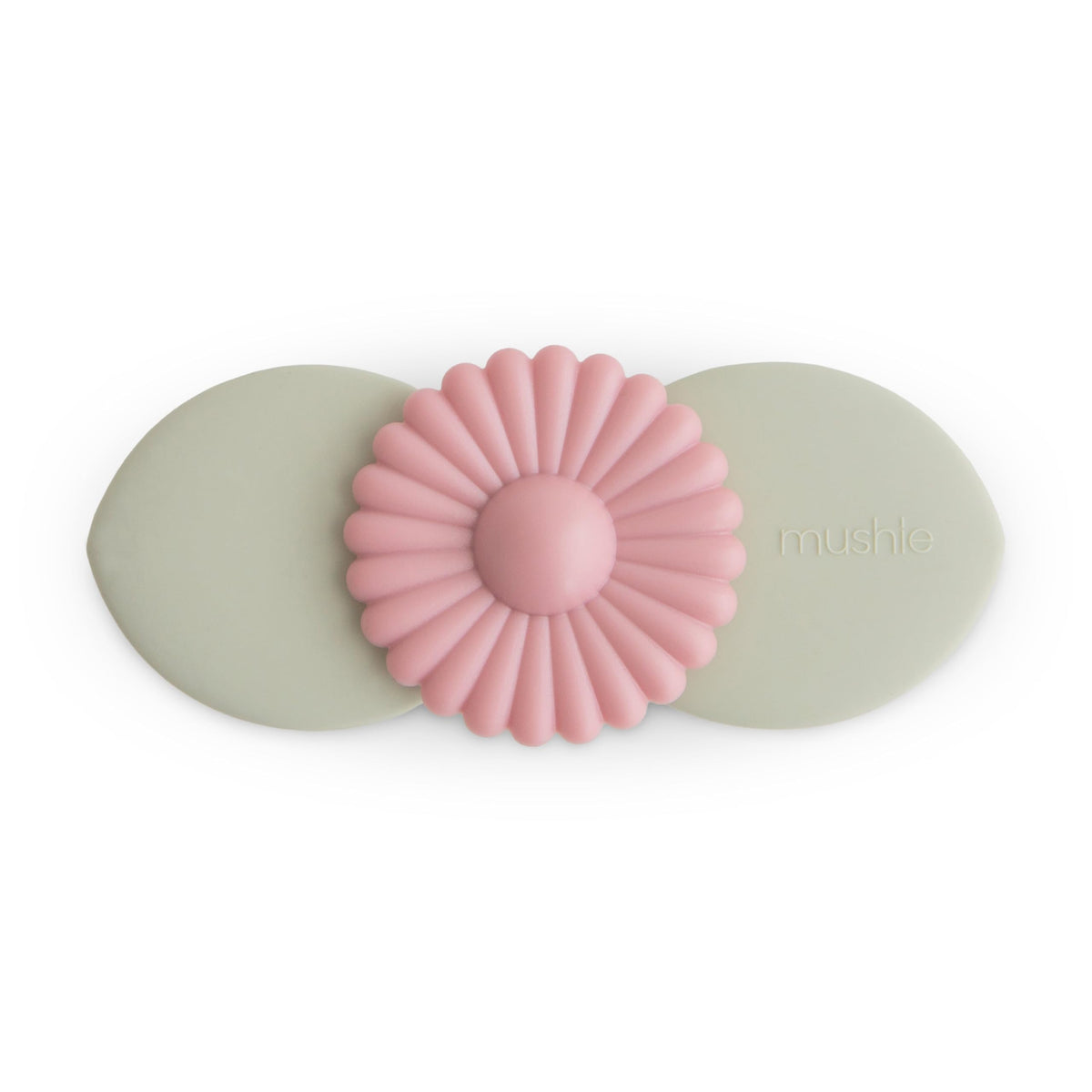 mushie Blossom suction spinner toy on bath rim for engaging water play
