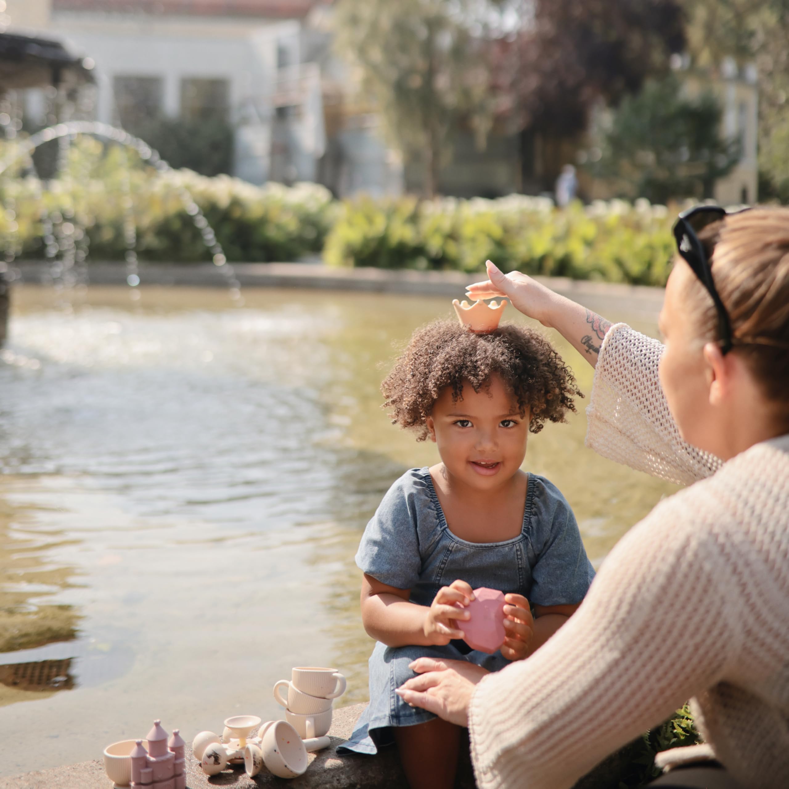 Mushie Princess bath toys are BPA-free, BPS-free, PVC-free, and phthalate-free