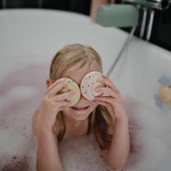 Mushie 4-pack cupcake toys designed for safety-focused parents.