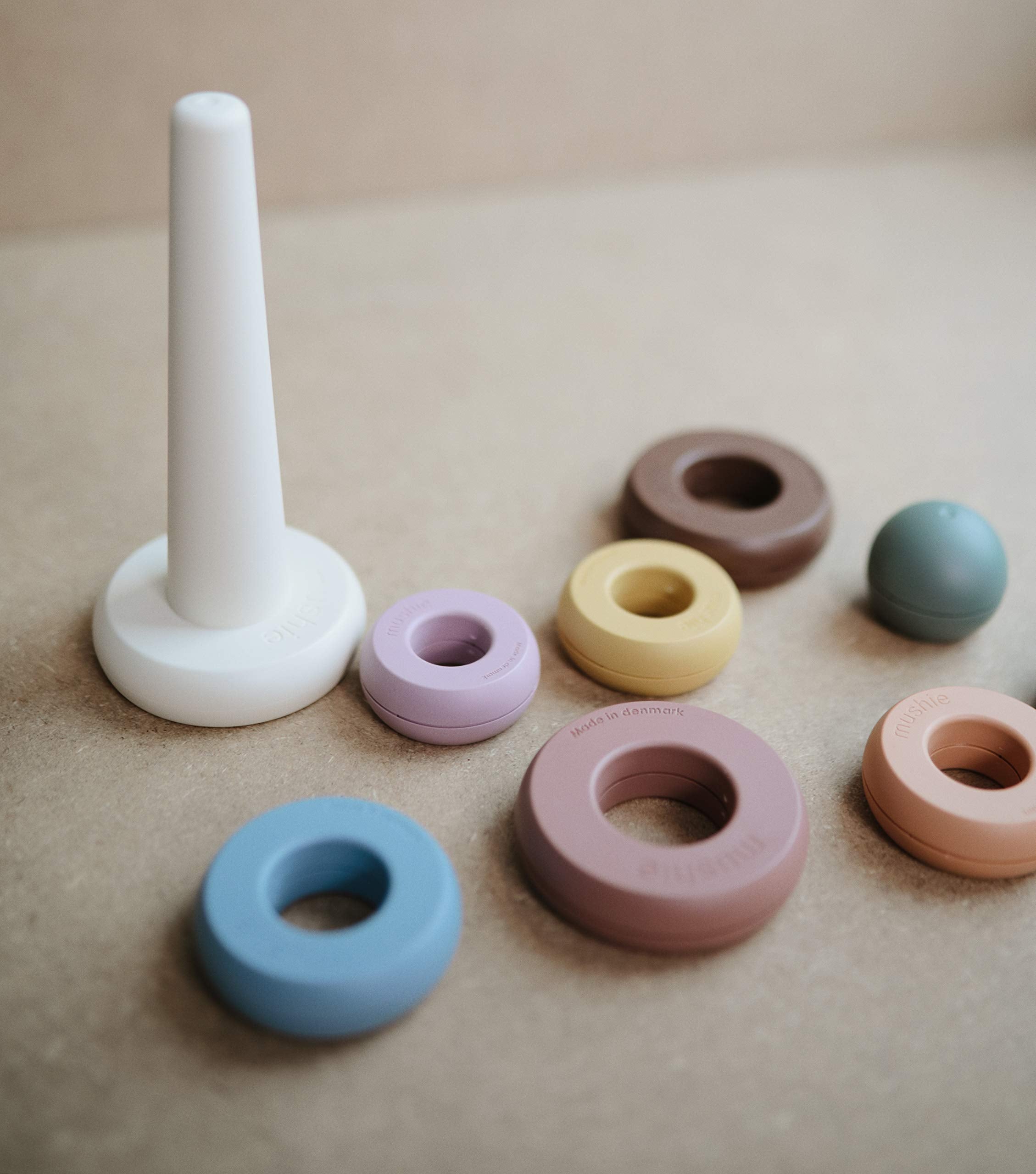 Mushie Stacking Rings toy safe-materials reassure with BPA-free plastics