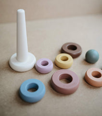 Mushie Stacking Rings toy safe-materials reassure with BPA-free plastics