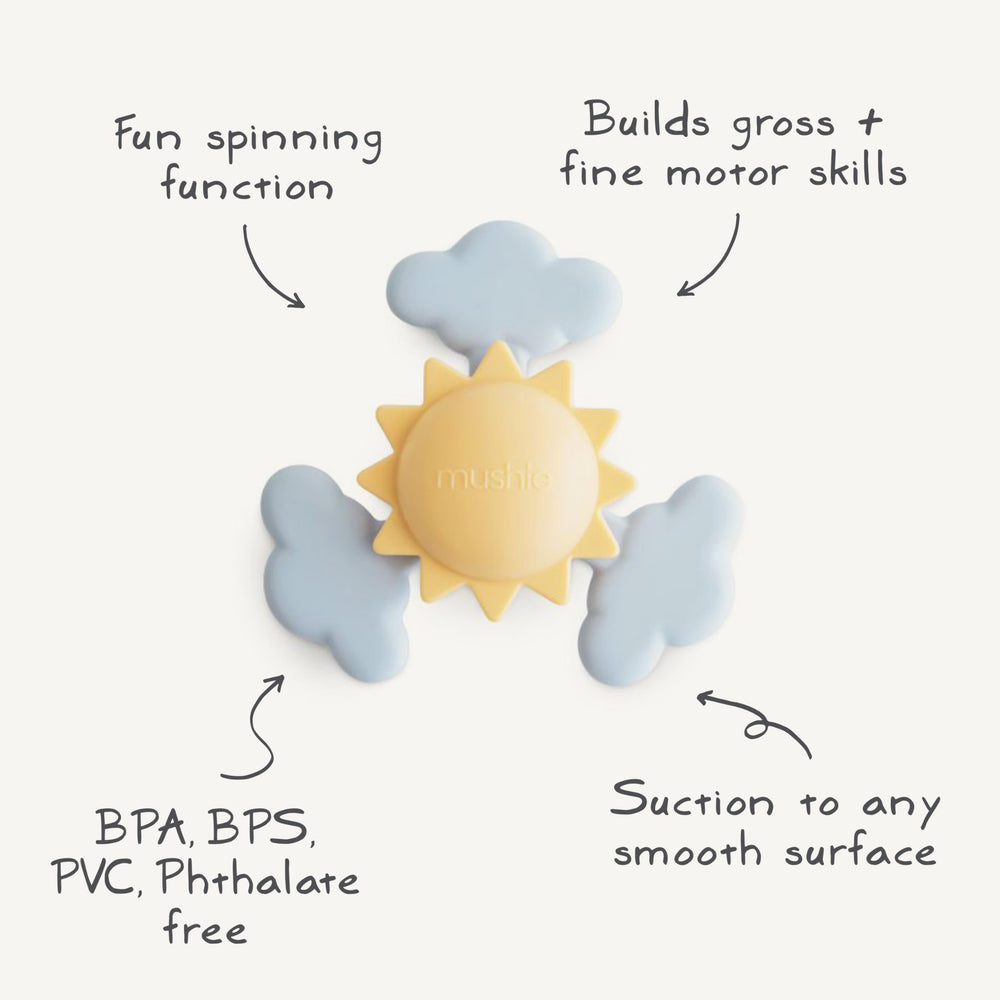 Mushie Sunshine easy care design simplifies cleaning after sessions